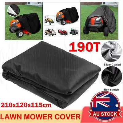 XL Garden Waterproof Ride On Lawn Mower Cover Heavy Duty Dust Rain UV Protector • $26.59