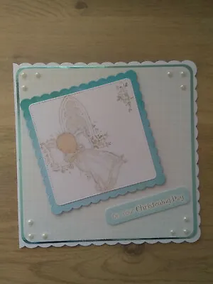 Handmade 8 X 8 CHRISTENING CARD (unisex) • £2