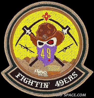 USAF 49th OPERATIONS GROUP -FIGHTIN 49ERS- MQ-9 Reaper ATTACK UAV ORIGINAL PATCH • $7.95