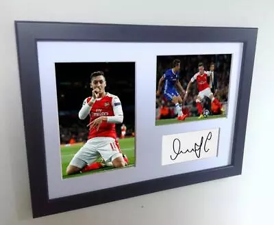 Signed 2016-17 Mesut Ozil Autographed Arsenal Photo Picture Frame Memorabilia A4 • £25