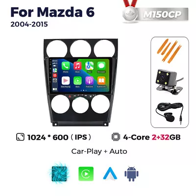 For Mazda 6 2004-2015 Android 13 Radio Car GPS Navi Stereo Carplay Head Unit BT • $209.99