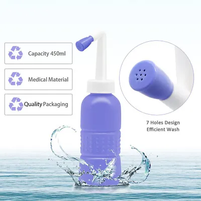 450ml Portable Bidet Spray Handheld Travel Bidet For Pregnant Women Cleansing • £5.95