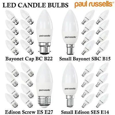 £12.99 • Buy LED Candle Bulb Energy Saving Lamp Warm Cool White Daylight SES E14 E27 B15 B22 