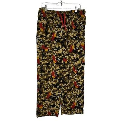 Cody James Pants Mens Large Flannel Pajama Drawstring Hunting Western Bullet • $29.99