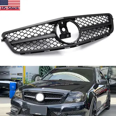 AMG Style Grille Black For Mercedes Benz W204 C-CLASS C250 C350 C300 2008-2014 • $45.97