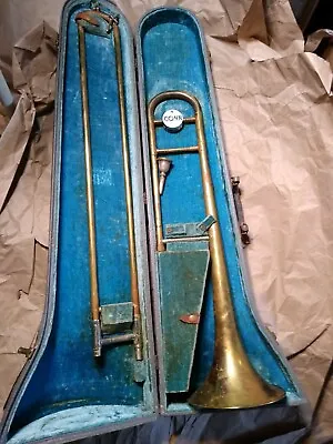 Conn Director Trombone With Case & Mouthpiece USA Old But Good Condition • $239