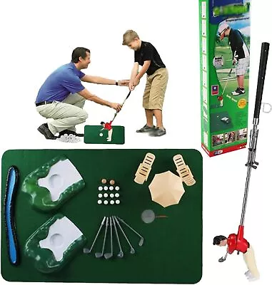 Mini Golf Toys For Kids/Adult Interaction Fun Play Golf Indoor Golfing Game Kit • £18.99