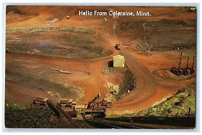 C1960 Open Pit Iron Mine Minnesota's Iron Range Coleraine Minnesota MN Postcard • $29.95