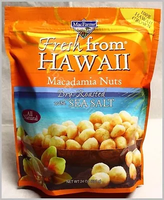 MacFarms Macadamia Nuts Dry Roasted With Sea Salt 24Oz Sealed Bag Exp. 08/2025 • $30.73