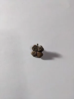 Vintage 4-H Club Clover Leaf Pin - 1/2 . Post 1970 • $10