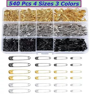 Safety Pins Assorted Safety Pins 2 Inch Safety Pins 3 Inch Heavy Duty Small Lot • $12.99