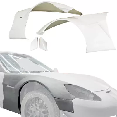 ModeloDrive FRP GT3-XL Wide Body Fenders (front) 4pc C6 For Corvette Chevrolet  • $750