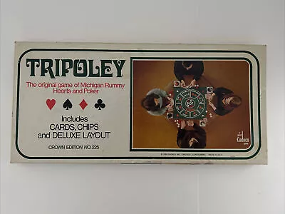 Vintage 1969 Tripoley Card Game Crown Edition No 225 Michigan Rummy COMPLETE • $17.99