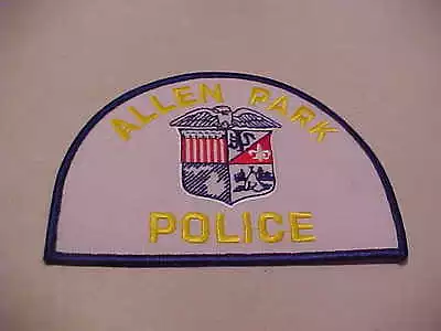 Allen Park Michigan Police Patch Shoulder Size Unused Not A Badge • $4.15