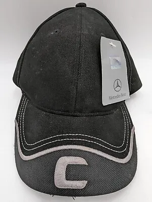 Mercedes Benz Hat C Class Adjustable Embroidered Logo Black Dad Cap NEW • $23.96