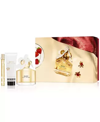 Marc Jacobs Daisy 3pc Set 3.3oz EDT + 2.5oz Body Lotion + .33oz Mini Spray • $99.93