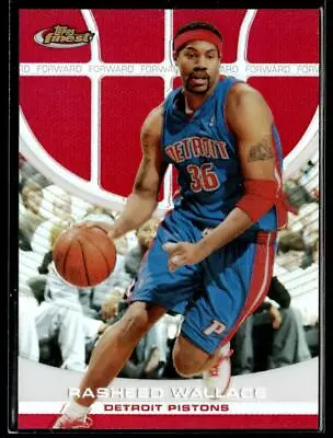 2005-06 Finest #52 Rasheed Wallace Refractors Red #/169 HS • $14.99