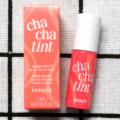 £9.99 • Buy Benefit Cha Cha Tint Mango Tinted Lip & Cheek Stain 2ml Sample New & Boxed