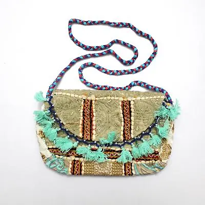 Vintage Tribal Banjara  Handmade Ethnic Women Fashionable Hobo Clutch Bag M • $17.99