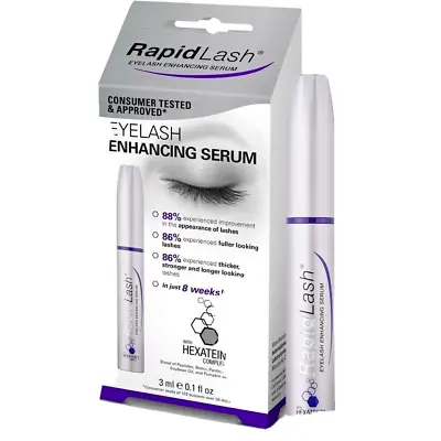 RapidLash Eyelash Growth Enhancing Serum 3ML - Fast Dispatch Xmas Gift Love • £10.99