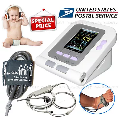 Born/Infant/Pediatric Blood Pressure Monitor SPO2 PR Sphygmomanometer CONTEC08A • $74.99