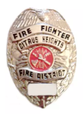 Fire Department Pins Citrus Heights CA Fire Fighter Badge PIN Vintage Fire Pin • $9.99