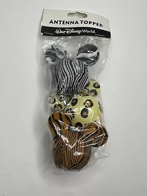 Disney Mickey Mouse Ears Car Antennae Cheetah Animal Print Zebra Tiger NEW • $16.95