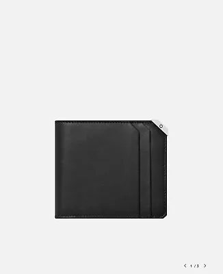 Authentic Montblanc Meisterstuck Urban Wallet 6CC Black.  Made In Italy  • $290