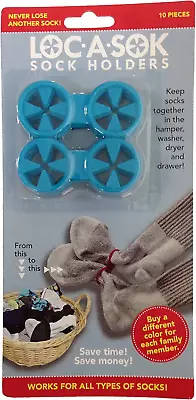 1 Double Pack Of Sock-Locks - Blue (10 Pieces) Compact And Lightweight Product • $9.20