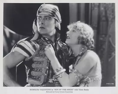 VILMA BANKY + Rudolph Valentino In THE SHEIK 1950s PORTRAIT VINTAGE Photo C32 • $49.99