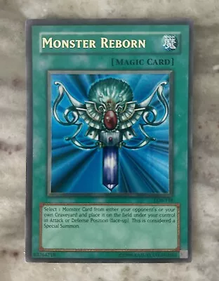 Yu-Gi-Oh! TCG Monster Reborn Legend Of Blue Eyes White Dragon LOB-118 Unlimited • $13.99