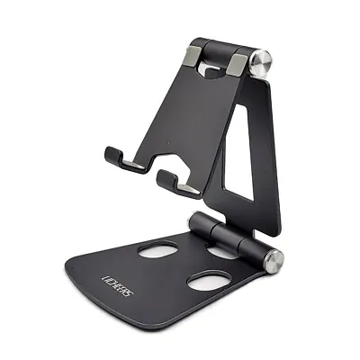 Foldable Mobile Phone Metal Stand Alloy Tablet Stand Galaxy S23 IPad Mini 6 Appl • £9.99