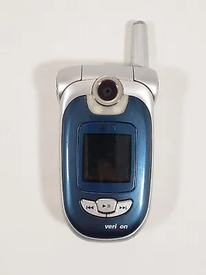 LG VX8100 - Blue And Silver ( Verizon ) Very Rare Cellular Flip Phone - Untested • $8