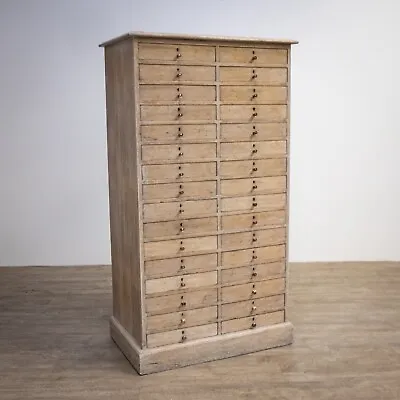 Limed Oak Bank Of Drawers For Storage • £1555
