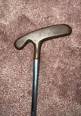 Acushnet Bullseye 35  OS-M-5-S Two Way Putter W/ Steel Shaft! Needs Regripped • $20.38