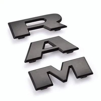 2019-2023 Matte Black RAM Front Grille Emblem Badge For RAM1500 OEM 68311411AA • $24.99
