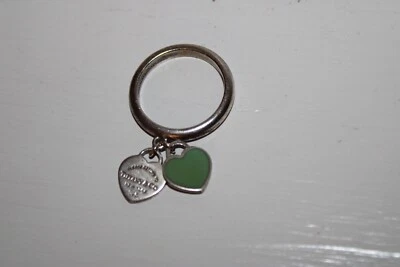 £69.30 • Buy Tiffany & Co Return To Tiffany Double Heart Tag Ring Women Size 7