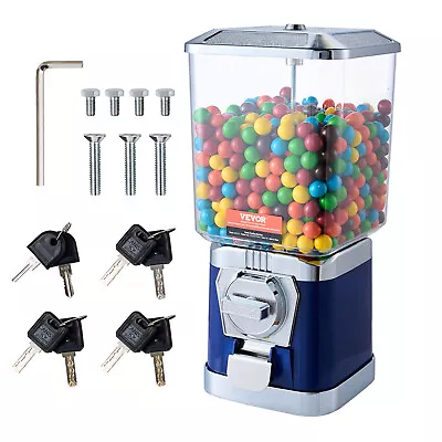 VEVOR 17 H Gumball Machine Vending Coin Bank Vintage Candy Dispenser PC Bule • $59.99