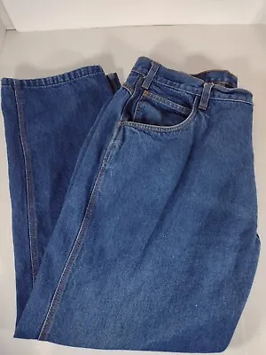 USA WORKS Men's Denim Jeans 42X30. Straight Relaxed Fit. Vintage. • $10