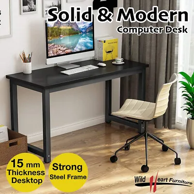 $104.95 • Buy Computer Desk Study Office Storage Black PC Laptop Table Student Home Writing Ta