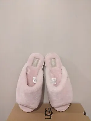 UGG Women's Annia Peep Toe  Sheepskin Slippers  Size 9 NIB • $74.99