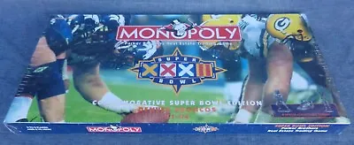 Monopoly Commemorative Super Bowl Edition XXXII Denver Broncos Green Bay Packers • $19.99