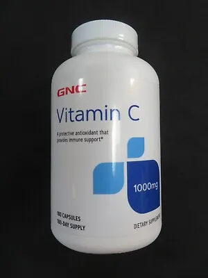 GNC Vitamin C 1000 Mg Dietary Supplement 180 Tablets 180 Day Supply ! • $11.50