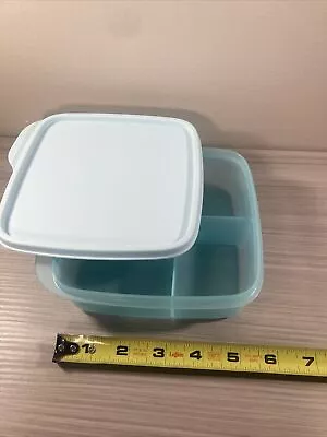 Tupperware Small Lunch-it Container Carribean Blue 550ml/18oz New! • $11.84