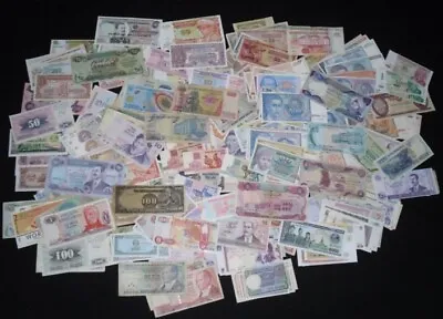MIXED LOT Over 200 DIFFERENT WORLD PAPER MONEY BANKNOTES CURRENCY CIR & UNC • $199.99