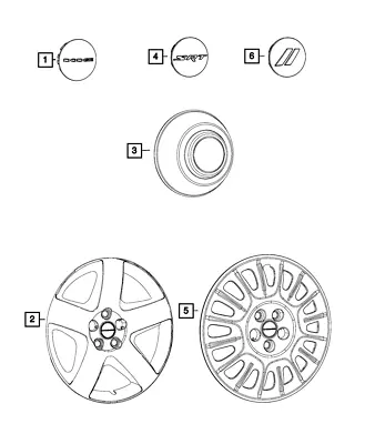 Genuine Mopar Wheel Center Cap 6CZ27DX8AA • $16.71