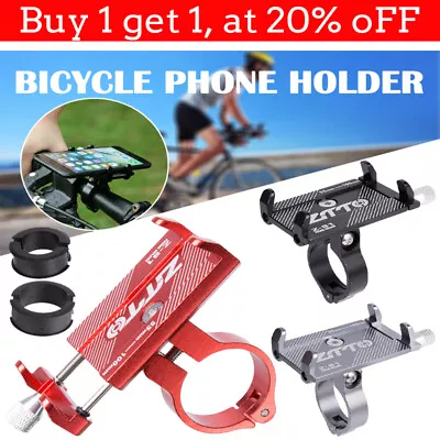 Universal Alloy PHONE HOLDER For Bike Handelbar Bicycle Mount Bracket CZ • £6.89