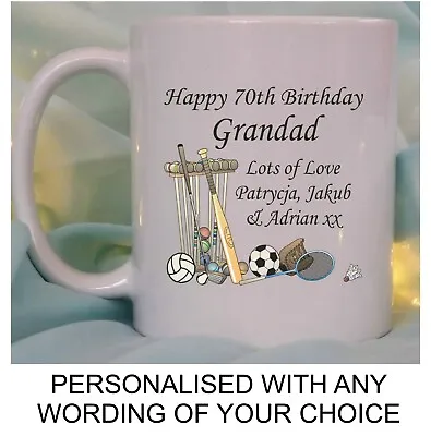 £10.95 • Buy PERSONALISED 50th 60th 65th 70th BIRTHDAY GIFT MUG ANY AGE MENS DAD GRANDPA HIM