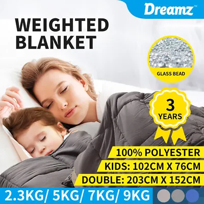 Dreamz Weighted Blanket Heavy Gravity Deep Relax 5/7/9KG Adult Kid Double Queen • $49.99