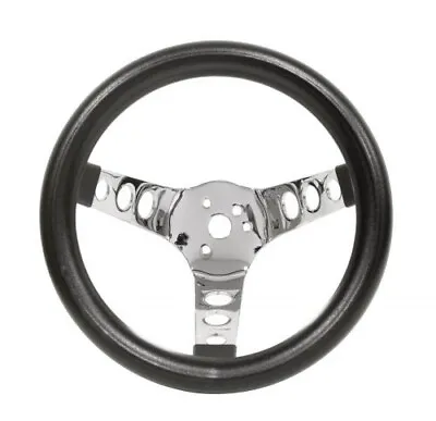 Polyfoam Steering Wheel 3 Spoke 10 Dia 5 1/2  Dish Vw Bug Buggy Rail Empi79-4111 • $92.95